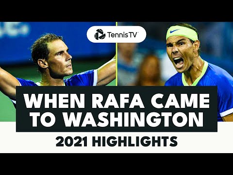 The ONLY Time Rafa Nadal Played Washington ✨