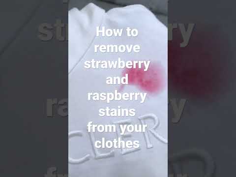 How to remove strawberry stains from your clothes