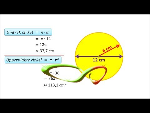 Wiskunde - Omtrek en oppervlakte van een cirkel