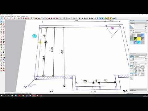 Hanni Handig met SketchUp - Een plattegrond maken in SketchUp vanaf een handmatige schets