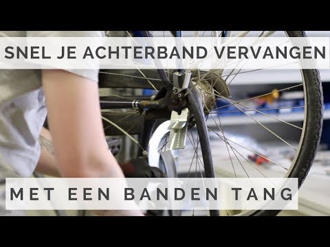 Vorkuitzetter - Fiets achterband vervangen met professionele bandentang