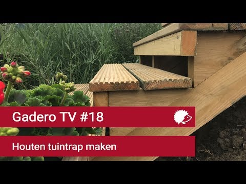 #18 Tuintrap maken van hout - Buitentrap van trapbalken