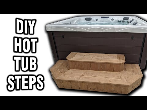 DIY Hot Tub Stairs (Spa Step) Free Plans