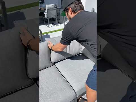 We got our dream outdoor furniture! Transforming our backyard! #shorts