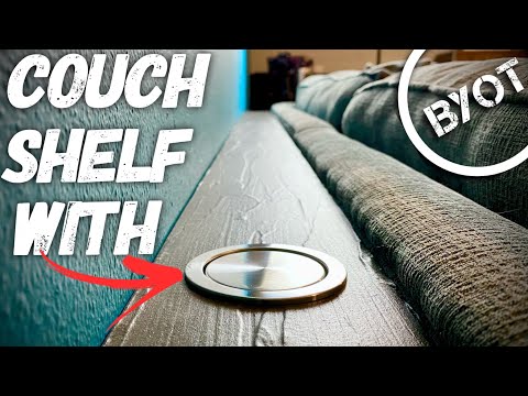 DIY BEHIND THE COUCH SHELF