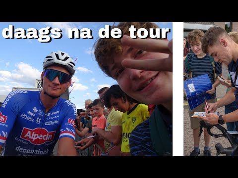 daags na de tour Boxmeer 2022 op de foto met Mathieu van der Poel vlog #2