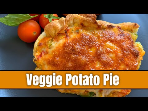 Vegetable pie with puff pastry recipe | Vegetarian Pot Pie | Potato and Veggie puff pastry pie