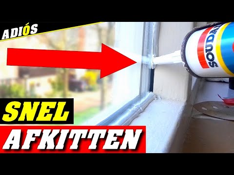 SUPER SNEL AFKITTEN MET BEGLAZINGSKIT /  Ramen afkitten handige tips. Jij kan ook afkitten!