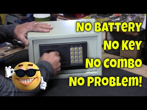 How To Easily Open A Cheap Home Safe - No Key Or Battery Dead Hack