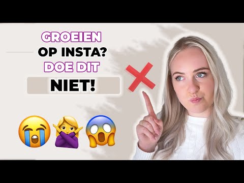 Doe dit NIET als je wilt groeien op Instagram!