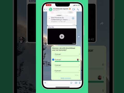 Hoe maak je polls aan in WhatsApp? #whatsapp #whatsapptricks