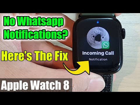 Fix Apple Watch 8 Cannot Receive Whatsapp Notifications