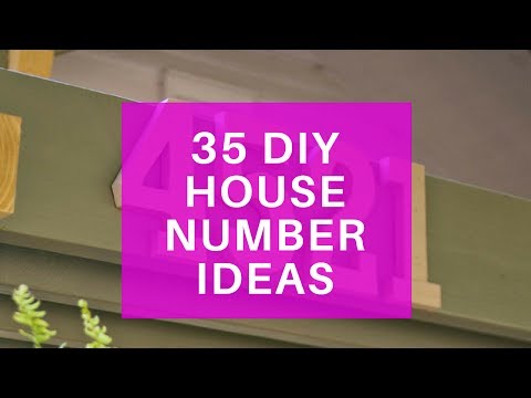 35 DIY House Number Sign Ideas - Make Your Own House Numbers