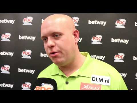 Everything is set. Michael van Gerwen is ready to return home to Holland