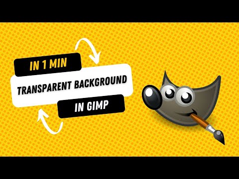 How to Make Transparent Background in GIMP