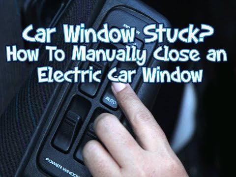 Car window stuck and won’t roll up down. Manually Close an Electric Window when your switch fails.