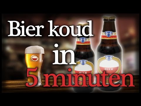 Zo maak je warm bier in 5 minuten ijs koud - Lifehack #4