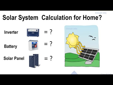 Solar System Calculation For Home / Inverter battery solar panel requirement / 350w Calculation