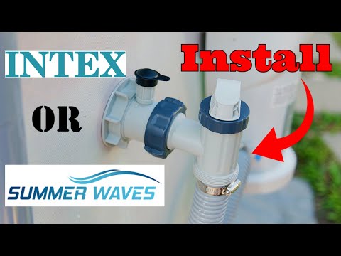 How To Intall Intex Inlet Outlet Valve Easy Simple Summer Waves or Intex