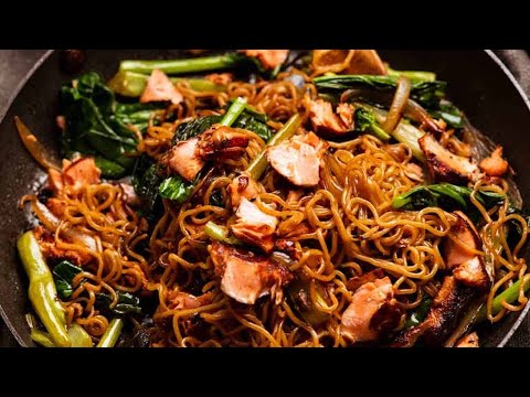 Teriyaki Salmon Noodles