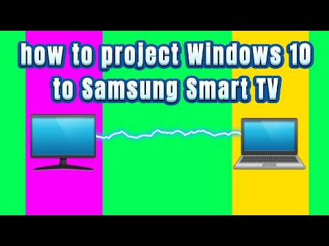 how to connect windows 10 laptop to Samsung Smart TV with Wi-Fi connection