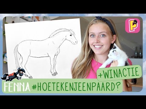 Hoe teken je een paard? + WINACTIE | Fenna | PennyTV