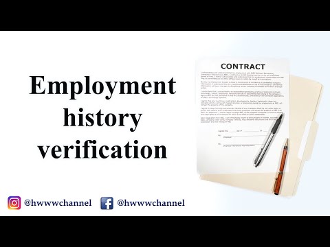 How Do Employers Verify Past Employment